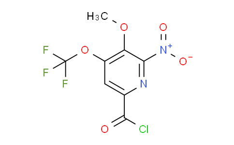 3-Methoxy-2-nitro-4-(trifluoromethoxy)pyridine-6-carbonyl chloride