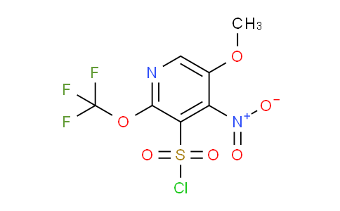 5-Methoxy-4-nitro-2-(trifluoromethoxy)pyridine-3-sulfonyl chloride