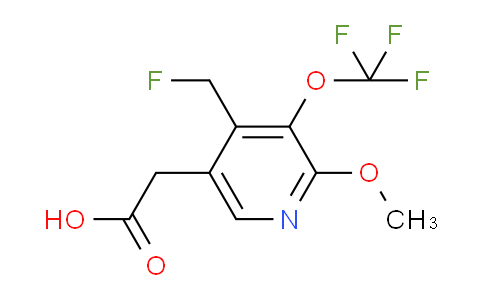 4-(Fluoromethyl)-2-methoxy-3-(trifluoromethoxy)pyridine-5-acetic acid