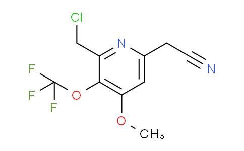 2-(Chloromethyl)-4-methoxy-3-(trifluoromethoxy)pyridine-6-acetonitrile