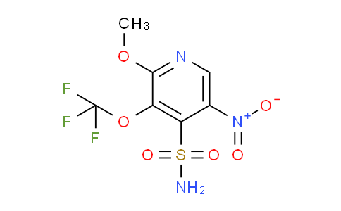 2-Methoxy-5-nitro-3-(trifluoromethoxy)pyridine-4-sulfonamide