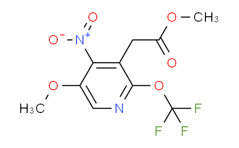 Methyl 5-methoxy-4-nitro-2-(trifluoromethoxy)pyridine-3-acetate