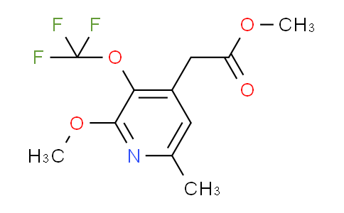 Methyl 2-methoxy-6-methyl-3-(trifluoromethoxy)pyridine-4-acetate