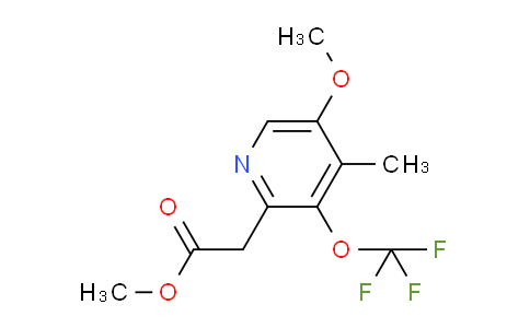 AM150256 | 1805107-31-6 | Methyl 5-methoxy-4-methyl-3-(trifluoromethoxy)pyridine-2-acetate