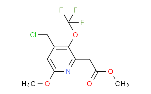 Methyl 4-(chloromethyl)-6-methoxy-3-(trifluoromethoxy)pyridine-2-acetate