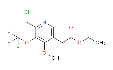 Ethyl 2-(chloromethyl)-4-methoxy-3-(trifluoromethoxy)pyridine-5-acetate