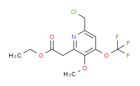 Ethyl 6-(chloromethyl)-3-methoxy-4-(trifluoromethoxy)pyridine-2-acetate