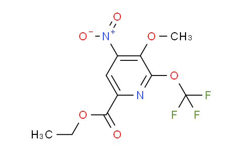 Ethyl 3-methoxy-4-nitro-2-(trifluoromethoxy)pyridine-6-carboxylate