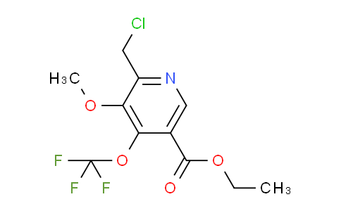 Ethyl 2-(chloromethyl)-3-methoxy-4-(trifluoromethoxy)pyridine-5-carboxylate