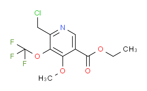 Ethyl 2-(chloromethyl)-4-methoxy-3-(trifluoromethoxy)pyridine-5-carboxylate