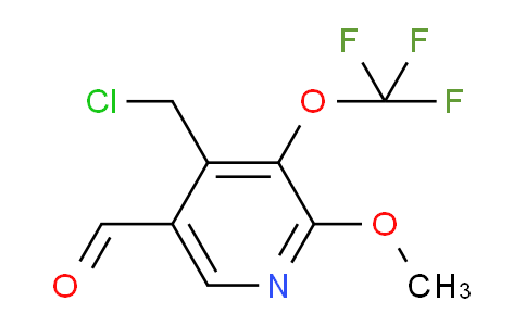 4-(Chloromethyl)-2-methoxy-3-(trifluoromethoxy)pyridine-5-carboxaldehyde