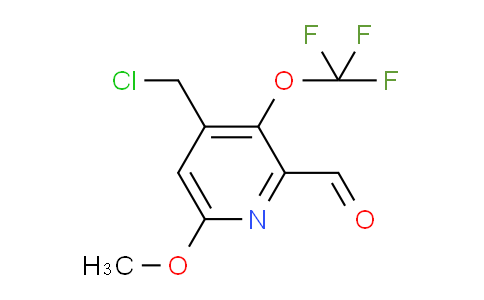 4-(Chloromethyl)-6-methoxy-3-(trifluoromethoxy)pyridine-2-carboxaldehyde