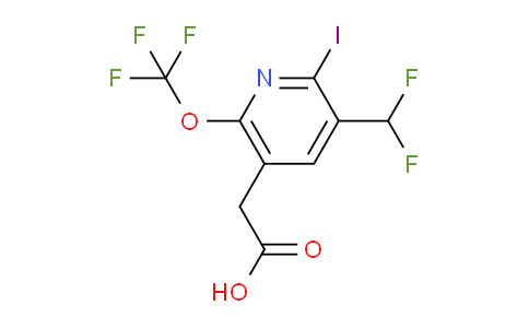 3-(Difluoromethyl)-2-iodo-6-(trifluoromethoxy)pyridine-5-acetic acid