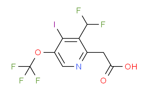 3-(Difluoromethyl)-4-iodo-5-(trifluoromethoxy)pyridine-2-acetic acid