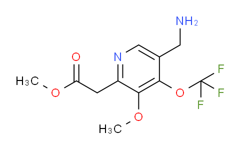 Methyl 5-(aminomethyl)-3-methoxy-4-(trifluoromethoxy)pyridine-2-acetate