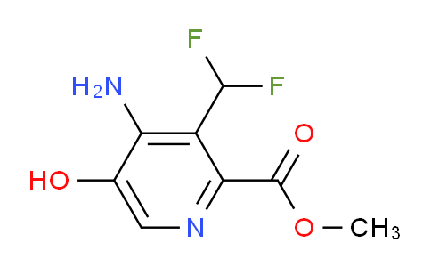 AM15050 | 1805210-11-0 | Methyl 4-amino-3-(difluoromethyl)-5-hydroxypyridine-2-carboxylate