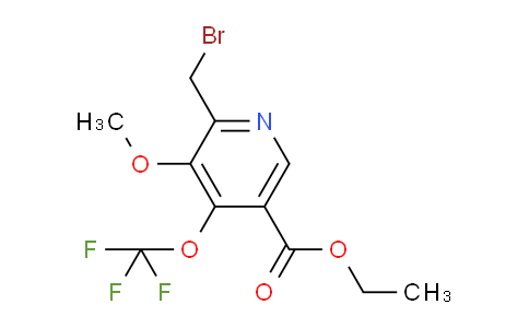 Ethyl 2-(bromomethyl)-3-methoxy-4-(trifluoromethoxy)pyridine-5-carboxylate