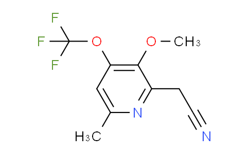 3-Methoxy-6-methyl-4-(trifluoromethoxy)pyridine-2-acetonitrile