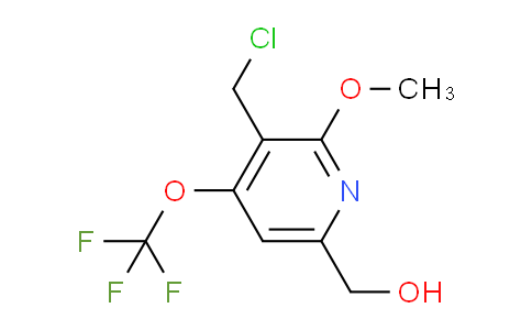 3-(Chloromethyl)-2-methoxy-4-(trifluoromethoxy)pyridine-6-methanol