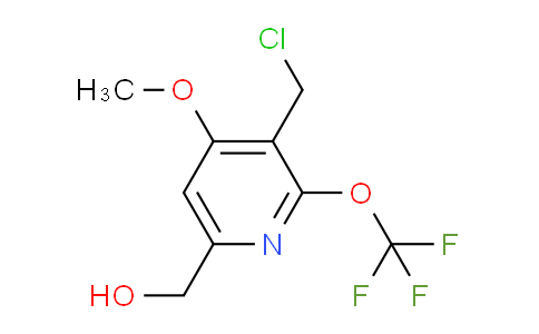 3-(Chloromethyl)-4-methoxy-2-(trifluoromethoxy)pyridine-6-methanol