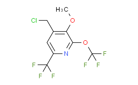 4-(Chloromethyl)-3-methoxy-2-(trifluoromethoxy)-6-(trifluoromethyl)pyridine