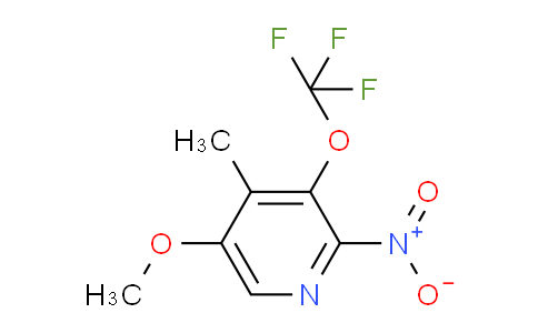 5-Methoxy-4-methyl-2-nitro-3-(trifluoromethoxy)pyridine
