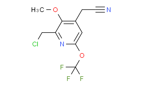 2-(Chloromethyl)-3-methoxy-6-(trifluoromethoxy)pyridine-4-acetonitrile