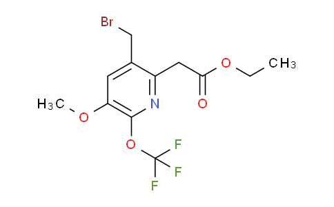 Ethyl 3-(bromomethyl)-5-methoxy-6-(trifluoromethoxy)pyridine-2-acetate
