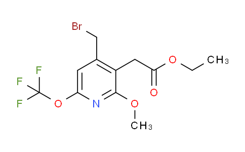 Ethyl 4-(bromomethyl)-2-methoxy-6-(trifluoromethoxy)pyridine-3-acetate