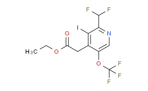 AM150646 | 1804354-07-1 | Ethyl 2-(difluoromethyl)-3-iodo-5-(trifluoromethoxy)pyridine-4-acetate