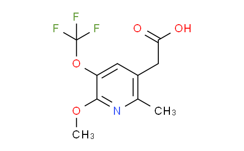 2-Methoxy-6-methyl-3-(trifluoromethoxy)pyridine-5-acetic acid
