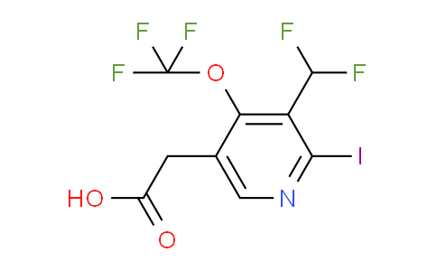 3-(Difluoromethyl)-2-iodo-4-(trifluoromethoxy)pyridine-5-acetic acid