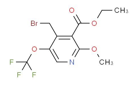 Ethyl 4-(bromomethyl)-2-methoxy-5-(trifluoromethoxy)pyridine-3-carboxylate