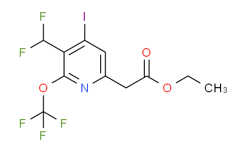AM150811 | 1806035-47-1 | Ethyl 3-(difluoromethyl)-4-iodo-2-(trifluoromethoxy)pyridine-6-acetate