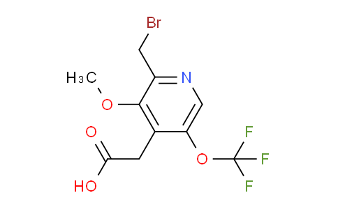 2-(Bromomethyl)-3-methoxy-5-(trifluoromethoxy)pyridine-4-acetic acid