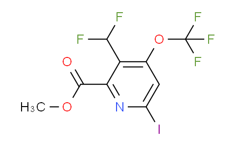 Methyl 3-(difluoromethyl)-6-iodo-4-(trifluoromethoxy)pyridine-2-carboxylate