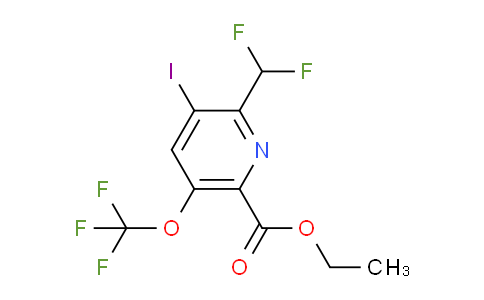AM150823 | 1805106-06-2 | Ethyl 2-(difluoromethyl)-3-iodo-5-(trifluoromethoxy)pyridine-6-carboxylate