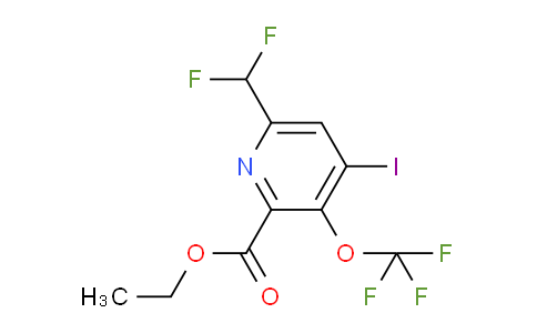 AM150828 | 1806026-71-0 | Ethyl 6-(difluoromethyl)-4-iodo-3-(trifluoromethoxy)pyridine-2-carboxylate