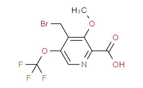 4-(Bromomethyl)-3-methoxy-5-(trifluoromethoxy)pyridine-2-carboxylic acid