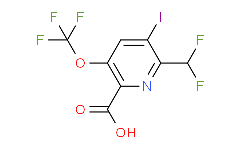 AM150841 | 1806239-19-9 | 2-(Difluoromethyl)-3-iodo-5-(trifluoromethoxy)pyridine-6-carboxylic acid