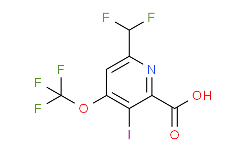 AM150847 | 1804352-51-9 | 6-(Difluoromethyl)-3-iodo-4-(trifluoromethoxy)pyridine-2-carboxylic acid