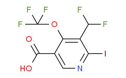 AM150854 | 1804917-14-3 | 3-(Difluoromethyl)-2-iodo-4-(trifluoromethoxy)pyridine-5-carboxylic acid