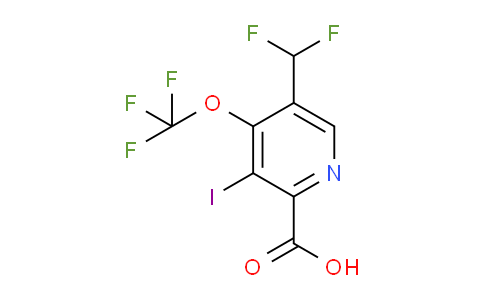 AM150862 | 1805096-38-1 | 5-(Difluoromethyl)-3-iodo-4-(trifluoromethoxy)pyridine-2-carboxylic acid