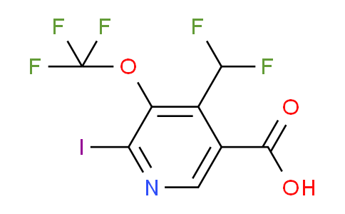 AM150863 | 1804781-73-4 | 4-(Difluoromethyl)-2-iodo-3-(trifluoromethoxy)pyridine-5-carboxylic acid