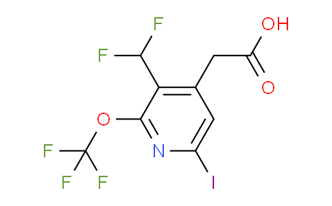 3-(Difluoromethyl)-6-iodo-2-(trifluoromethoxy)pyridine-4-acetic acid