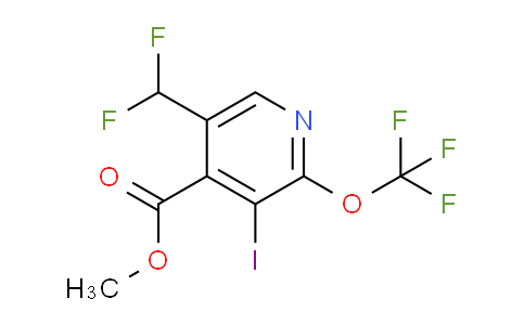 Methyl 5-(difluoromethyl)-3-iodo-2-(trifluoromethoxy)pyridine-4-carboxylate