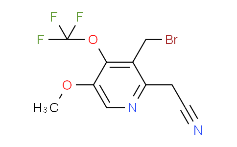 3-(Bromomethyl)-5-methoxy-4-(trifluoromethoxy)pyridine-2-acetonitrile