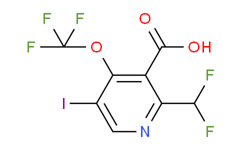 2-(Difluoromethyl)-5-iodo-4-(trifluoromethoxy)pyridine-3-carboxylic acid