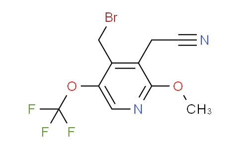4-(Bromomethyl)-2-methoxy-5-(trifluoromethoxy)pyridine-3-acetonitrile