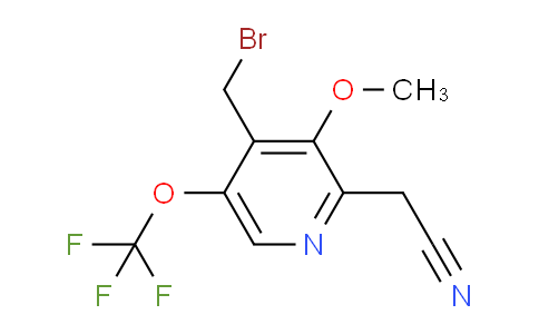 4-(Bromomethyl)-3-methoxy-5-(trifluoromethoxy)pyridine-2-acetonitrile